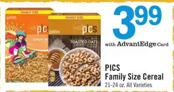 Price Chopper PICS Family Size Cereal offer