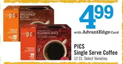 Price Chopper PICS Single Serve Coffee offer