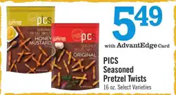 Price Chopper PICS Seasoned Pretzel Twists offer