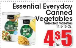 Supremo Foods Inc Essential Everyday Canned Vegetables offer