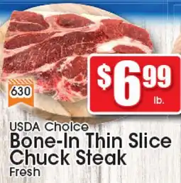 Supremo Foods Inc USDA Choice Bone-In Thin Slice Chuck Steak offer