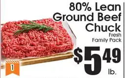 Supremo Foods Inc 80% Lean Ground Beef Chuck offer