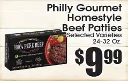 Supremo Foods Inc Philly Gourmet Homestyle Beef Patties offer