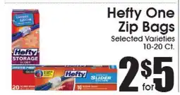 Supremo Foods Inc Hefty One Zip Bags offer