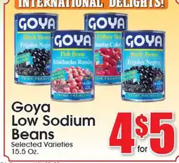 Supremo Foods Inc Goya Low Sodium Beans offer