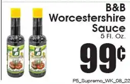 Supremo Foods Inc B&B Worcestershire Sauce offer