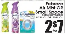Supremo Foods Inc Febreze Air Mist OR Small Space offer