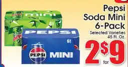 Supremo Foods Inc Pepsi Soda Mini offer