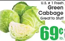 Supremo Foods Inc U.S. # 1 Fresh Green Cabbage offer