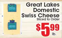 Supremo Foods Inc Great Lakes Domestic Swiss Cheese offer