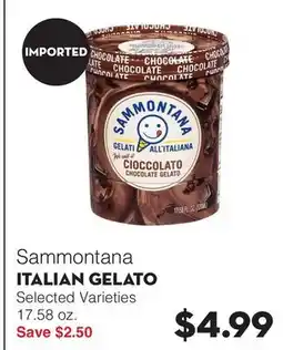 Bristol Farms Sammontana ITALIAN GELATO offer