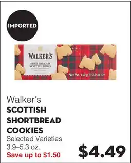 Bristol Farms Walker's SCOTTISH SHORTBREAD COOKIES offer