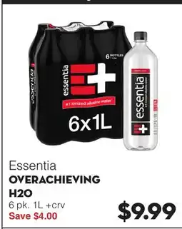 Bristol Farms Essentia OVERACHIEVING H2O offer