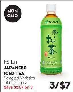 Bristol Farms Ito En JAPANESE ICED TEA offer