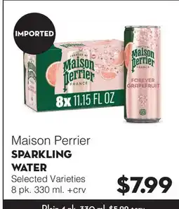 Bristol Farms Maison Perrier SPARKLING WATER offer