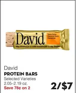 Bristol Farms David PROTEIN BARS offer