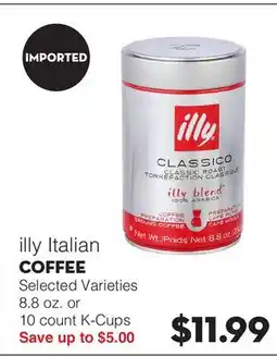 Bristol Farms illy Italian COFFEE offer
