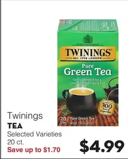 Bristol Farms Twinings TEA offer