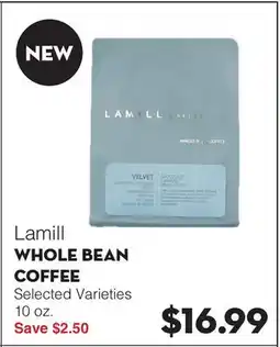 Bristol Farms Lamill WHOLE BEAN COFFEE offer