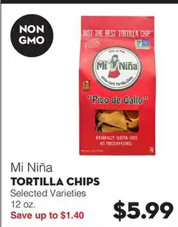Bristol Farms Mi Niña TORTILLA CHIPS offer
