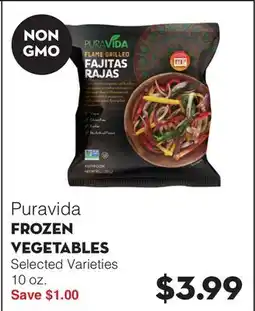 Bristol Farms Puravida FROZEN VEGETABLES offer