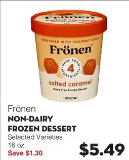 Bristol Farms Frönen NON-DAIRY FROZEN DESSERT offer