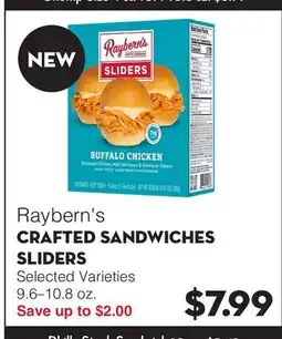 Bristol Farms Raybern's CRAFTED SANDWICHES SLIDERS offer
