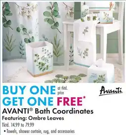 Boscov's AVANTI Bath Coordinates offer