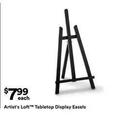 Michaels Artist's Loft Tabletop Display Easels offer
