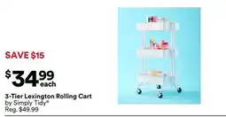 Michaels 3-Tier Lexington Rolling Cart by Simply Tidy offer