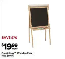 Michaels Creatology Wooden Easel offer