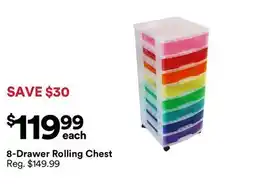 Michaels 8-Drawer Rolling Chest offer