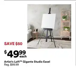 Michaels Artist's Loft Gigante Studio Easel offer