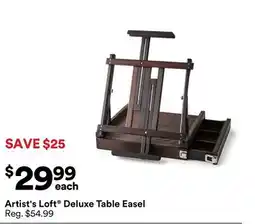 Michaels Artist's Loft Deluxe Table Easel offer