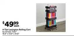 Michaels 4-Tier Lexington Rolling Cart by Simply Tidy offer
