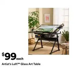 Michaels Artist's Loft Glass Art Table offer
