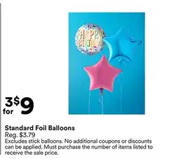 Michaels Standard Foil Balloons offer