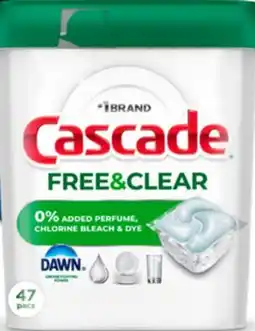 Target Cascade Free & Clear 47-ct. dishwasher pods offer