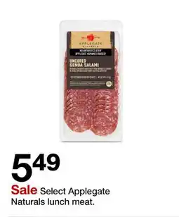 Target Select Applegate Naturals lunch meat offer
