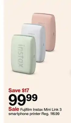 Target Fujifilm Instax Mini Link 3 smartphone printer offer