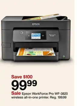 Target Epson WorkForce Pro WF-3820 wireless all-in-one printer offer