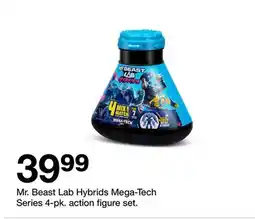 Target Mr. Beast Lab Hybrids Mega-Tech Series 4-pk. action figure set offer