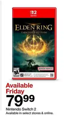 Target Nintendo Switch 2 offer