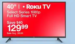 Target Select Series 1080p Full HD Smart TV 40 | • Roku TV offer