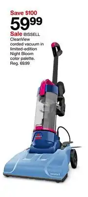 Target BISSELL CleanView corded vacuum in limited-edition Night Bloom color palette offer