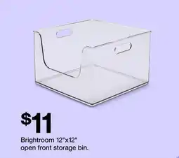 Target Brightroom 12x12 open front storage bin offer