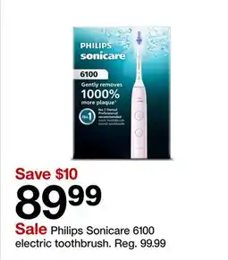 Target Philips Sonicare 6100 electric toothbrush offer
