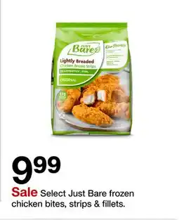Target Select Just Bare frozen chicken bites, strips & fillets offer