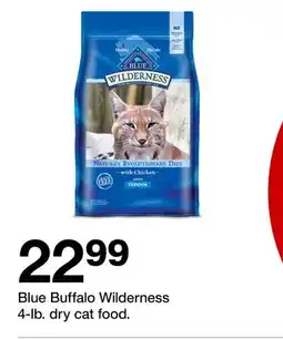 Target Blue Buffalo Wilderness 4-lb. dry cat food offer