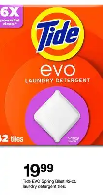 Target Tide EVO Spring Blast 42-ct. laundry detergent tiles offer